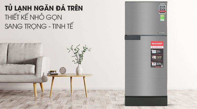 Tủ lạnh Sharp Inverter 165L SJ-X176E-SL 