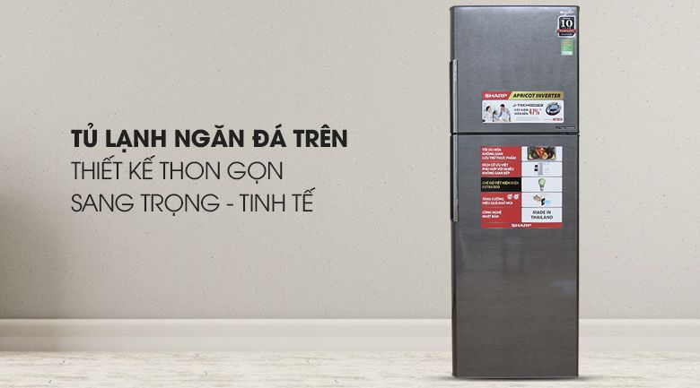 Tủ lạnh Sharp Inverter 315L SJ-X346E-DS