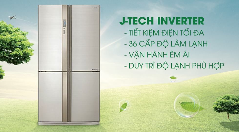 Tủ lạnh Sharp Inverter 626L SJ-FX630V-BE