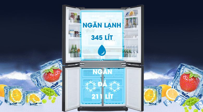 Tủ lạnh Sharp Inverter 626L SJ-FX630V-ST