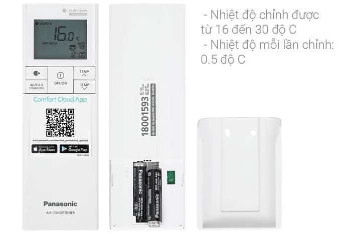 Điều hòa Panasonic 12000BTU 1 chiều inverter cao cấp XU12BKH-8