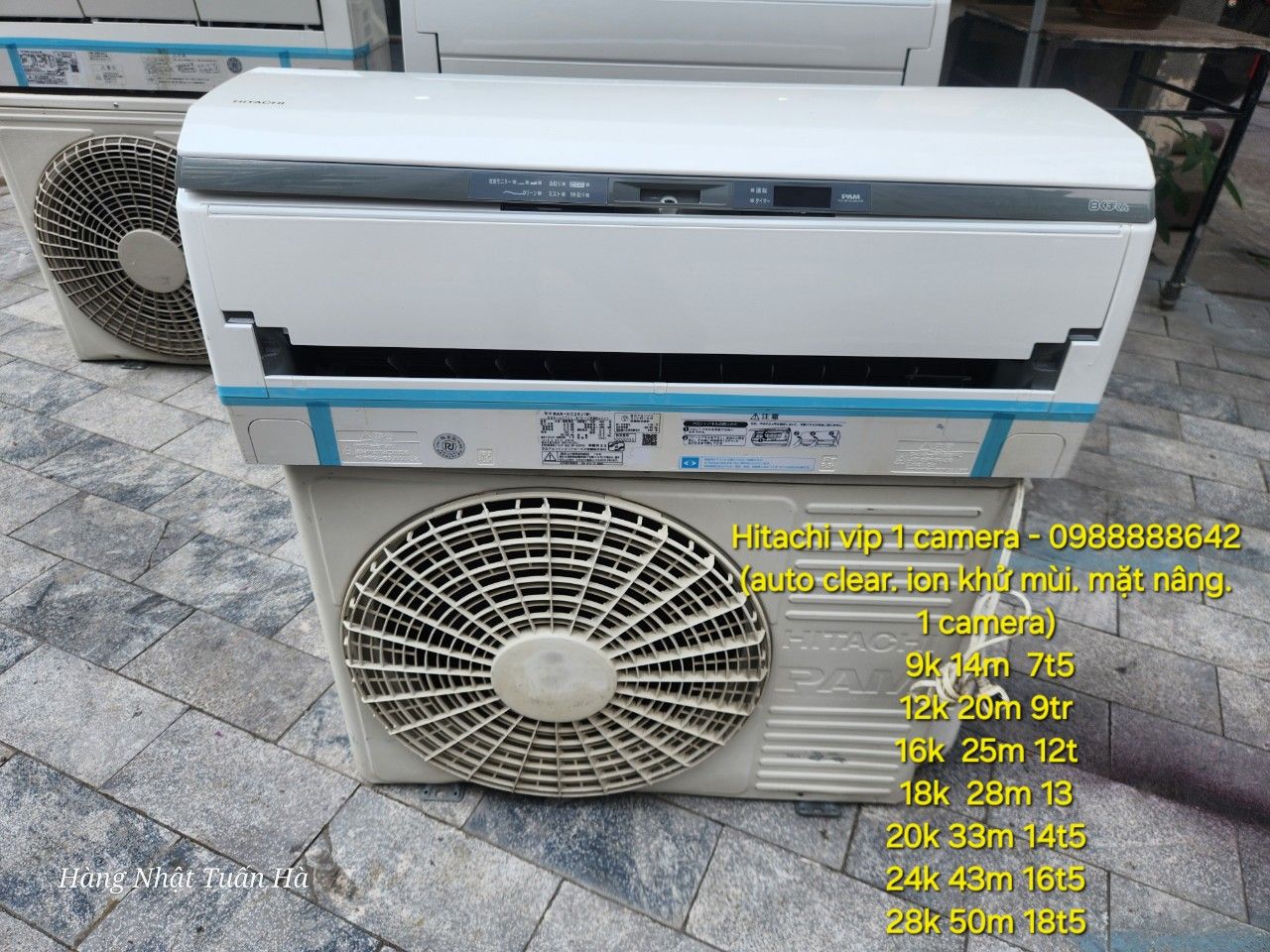 (Used 90%) Điều hoà Hitachi 1 camera 24000 Btu nội địa Nhật