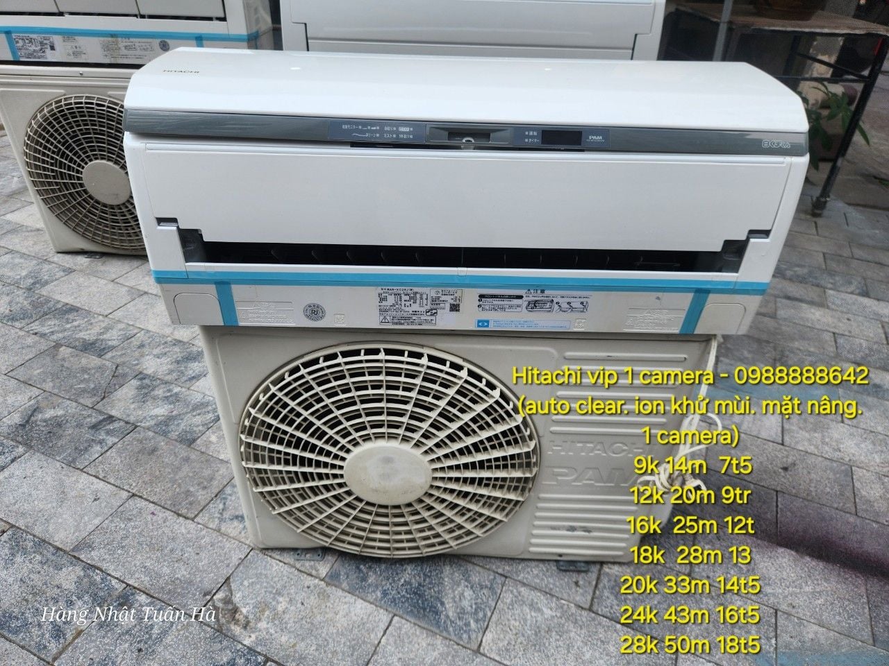 (Used 90%) Điều hoà Hitachi 1 camera 20000 Btu nội địa Nhật