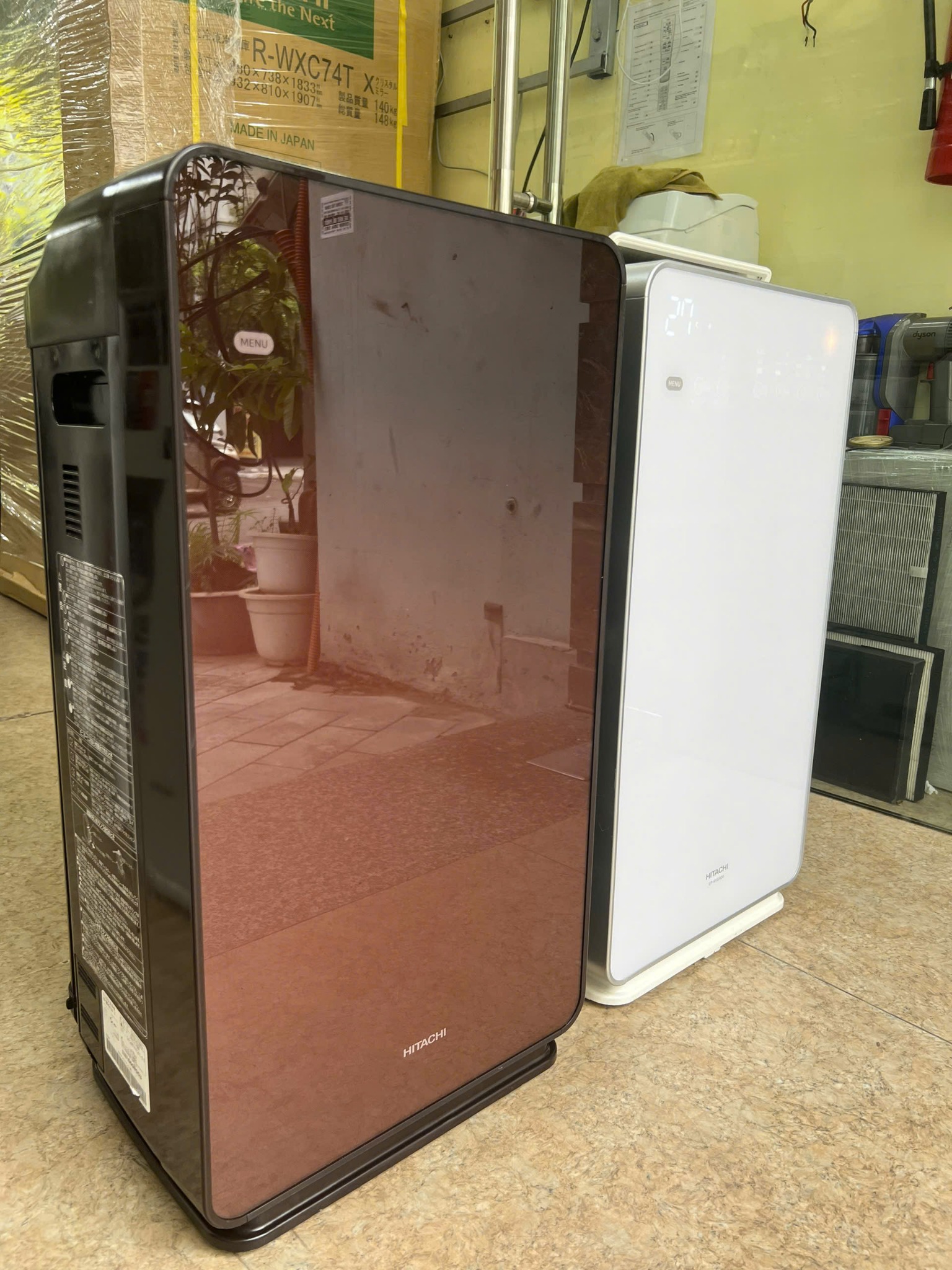日立　HITACHI EP-KVG900(N) Used 90%) Hitachi EP-KVG900 máy lọc không khí tạo ẩm bản có