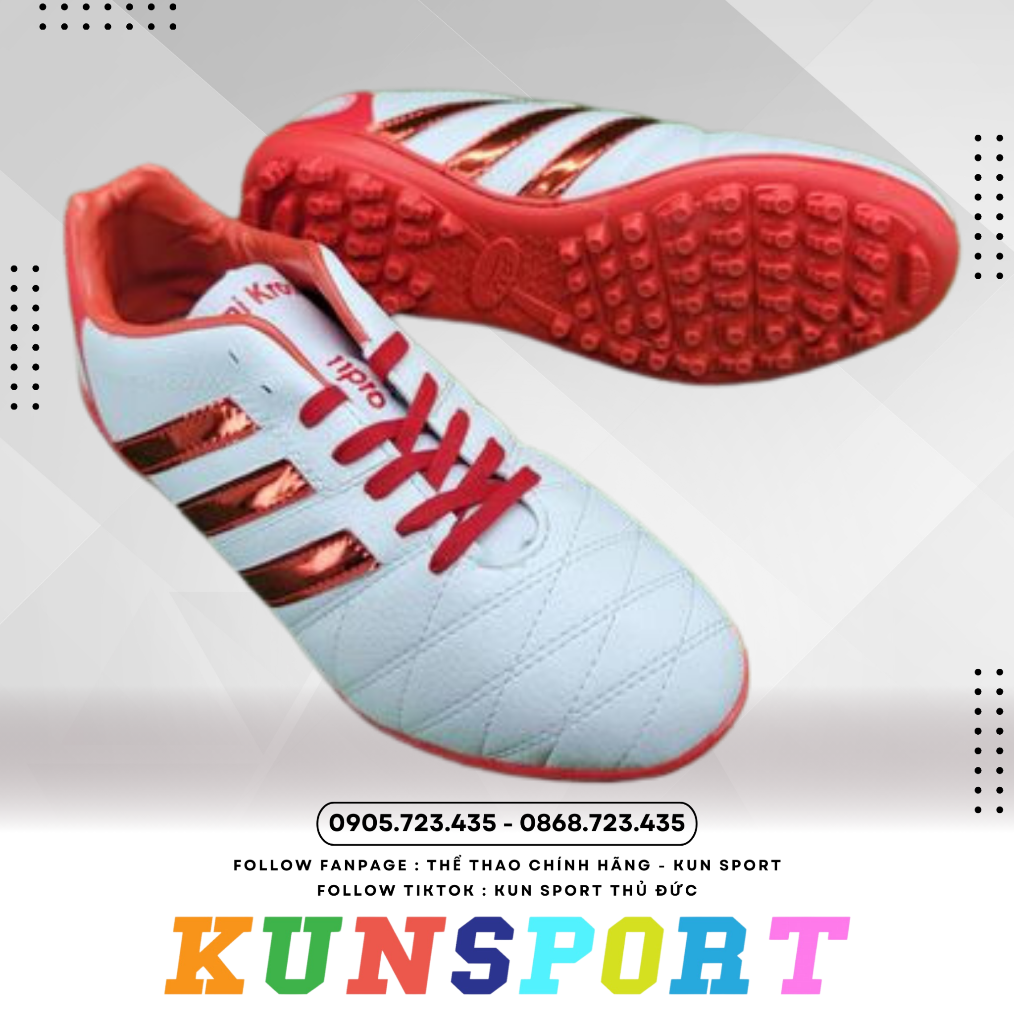  Giày đá banh Toni Kroos 11 Pro Peace (Gót da) 