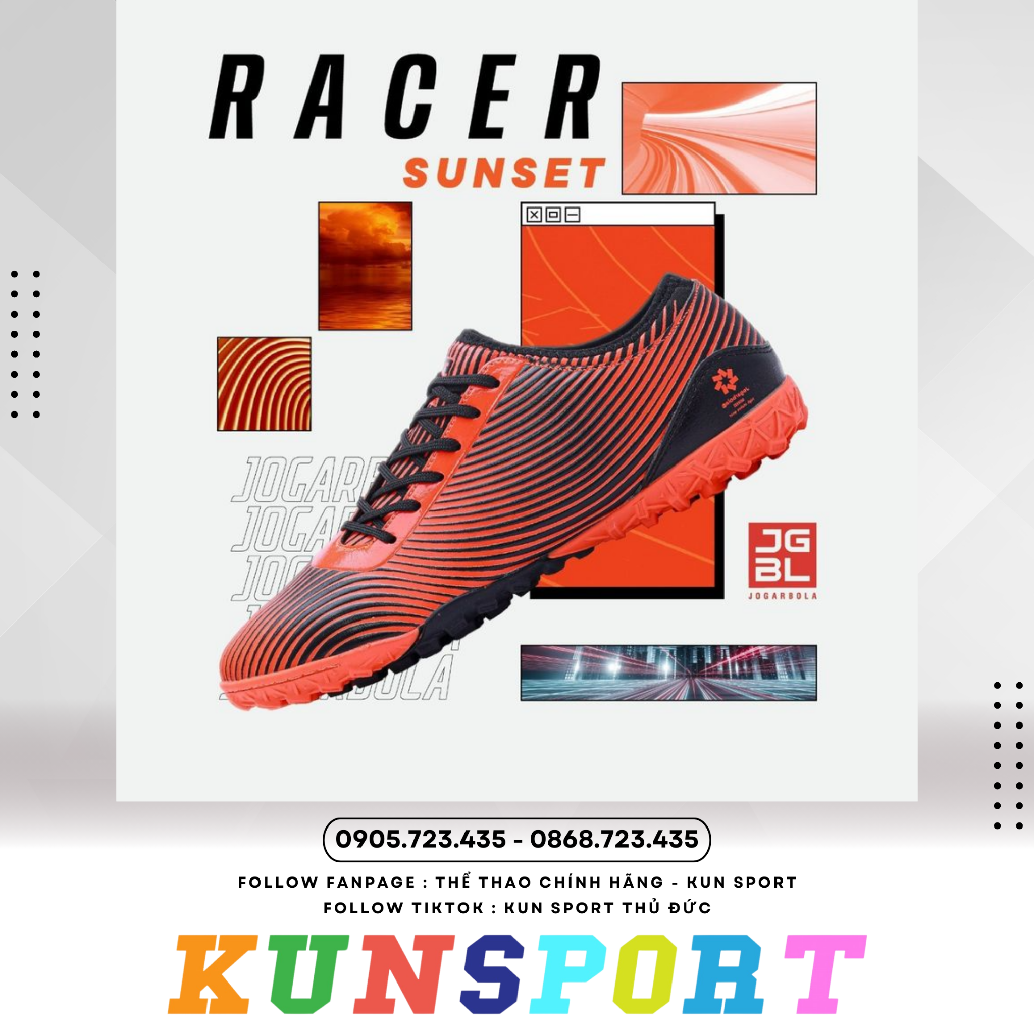  GIÀY ĐÁ BÓNG JOGARBOLA RACER JG-2223 