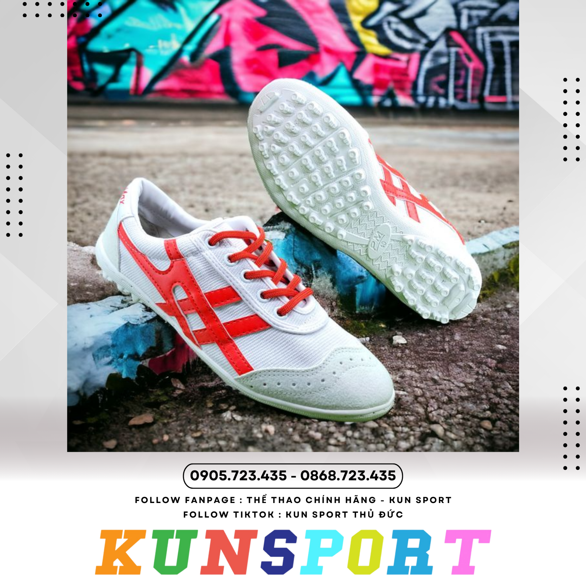  Giày đá banh Bata Ráp Đế Peace 