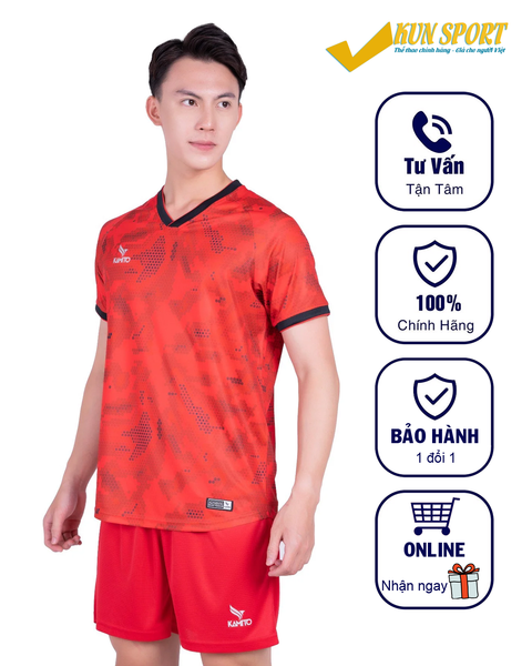  [Free in ấn] Bộ quần áo bóng đá KAMITO HOMA - Đỏ 
