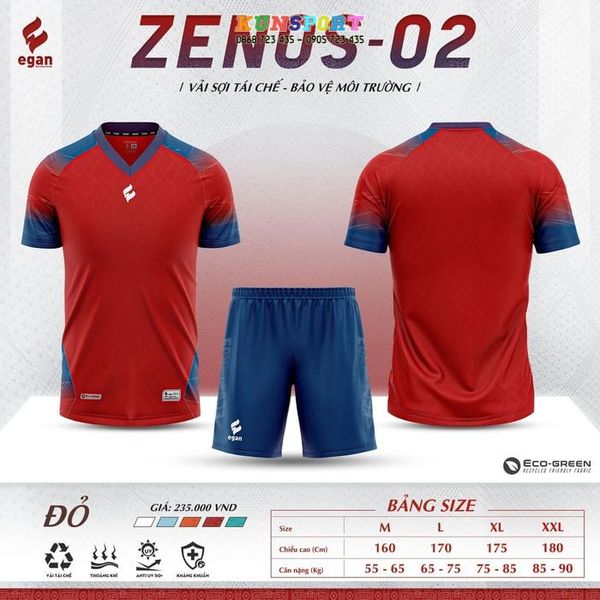  Bộ quần áo bóng đá EGAN ZENOS 2 