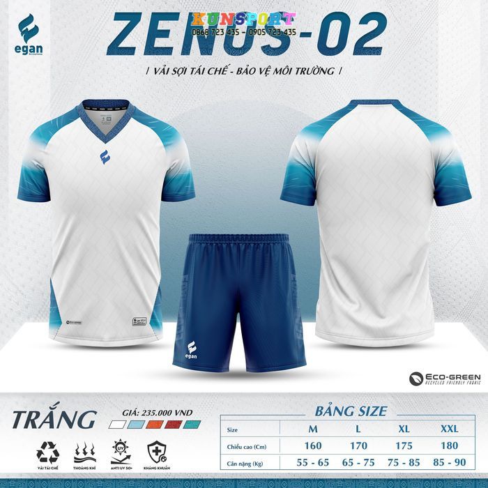  Bộ quần áo bóng đá EGAN ZENOS 2 