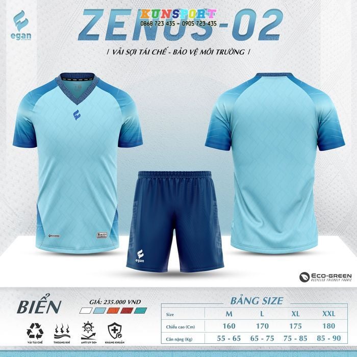  Bộ quần áo bóng đá EGAN ZENOS 2 