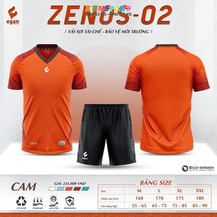  Bộ quần áo bóng đá EGAN ZENOS 2 