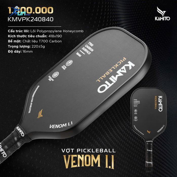  Vợt Pickleball KAMITO VENOM 1.1 