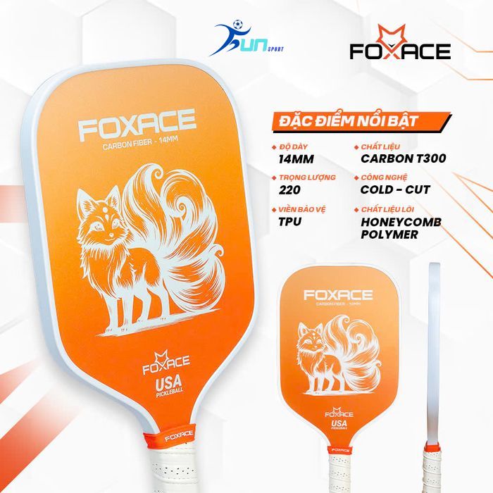  Vợt Pickleball FOXACE CARBON T300 