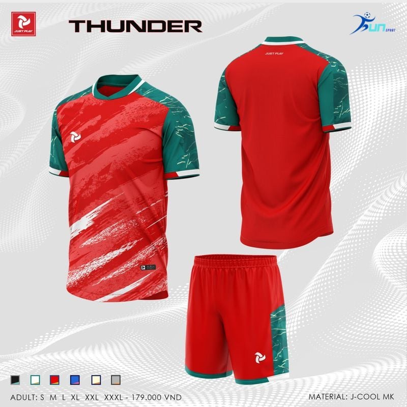  Bộ quần áo bóng đá JUST PLAY THUNDER 