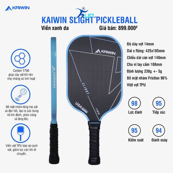  Vợt Pickleball KAIWIN SLIGHT CARBON T700 