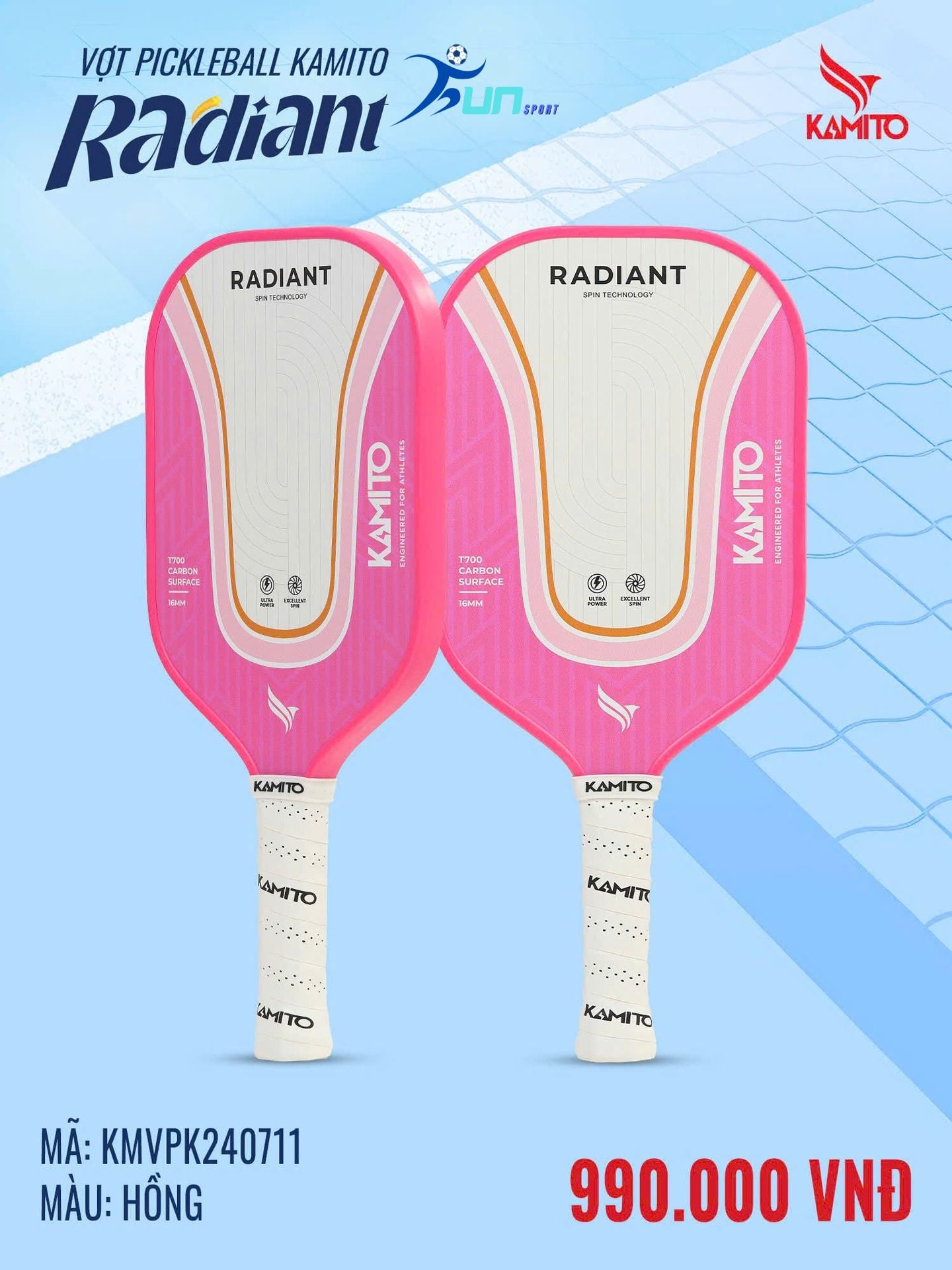  Vợt Pickleball KAMITO RADIANT 