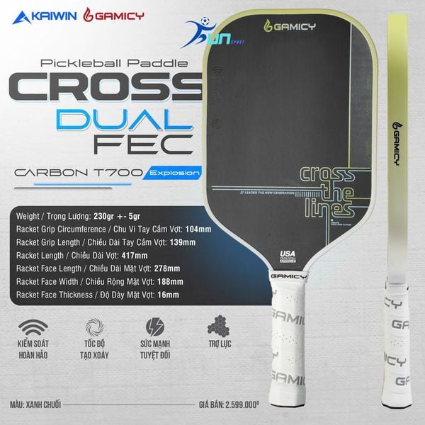  Vợt Pickleball GAMICY CROSS 