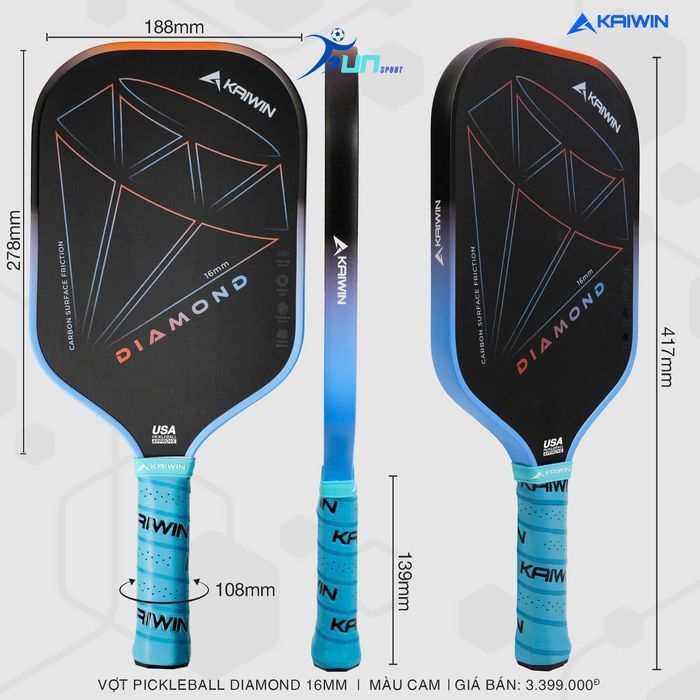  Vợt Pickleball KAIWIN DIAMOND 