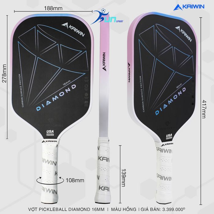  Vợt Pickleball KAIWIN DIAMOND 