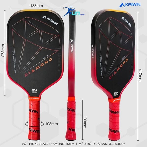  Vợt Pickleball KAIWIN DIAMOND 