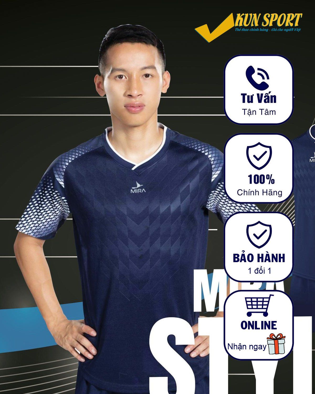  Bộ quần áo bóng đá MIRA STYLE 