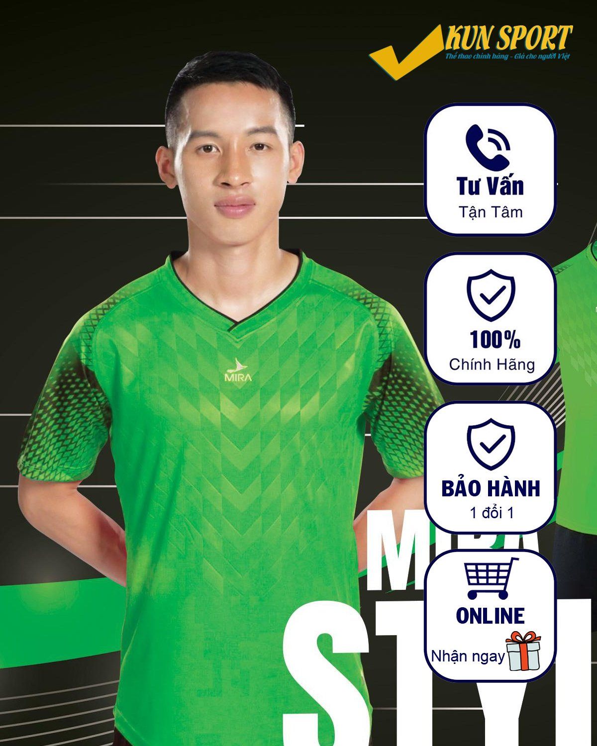  Bộ quần áo bóng đá MIRA STYLE 