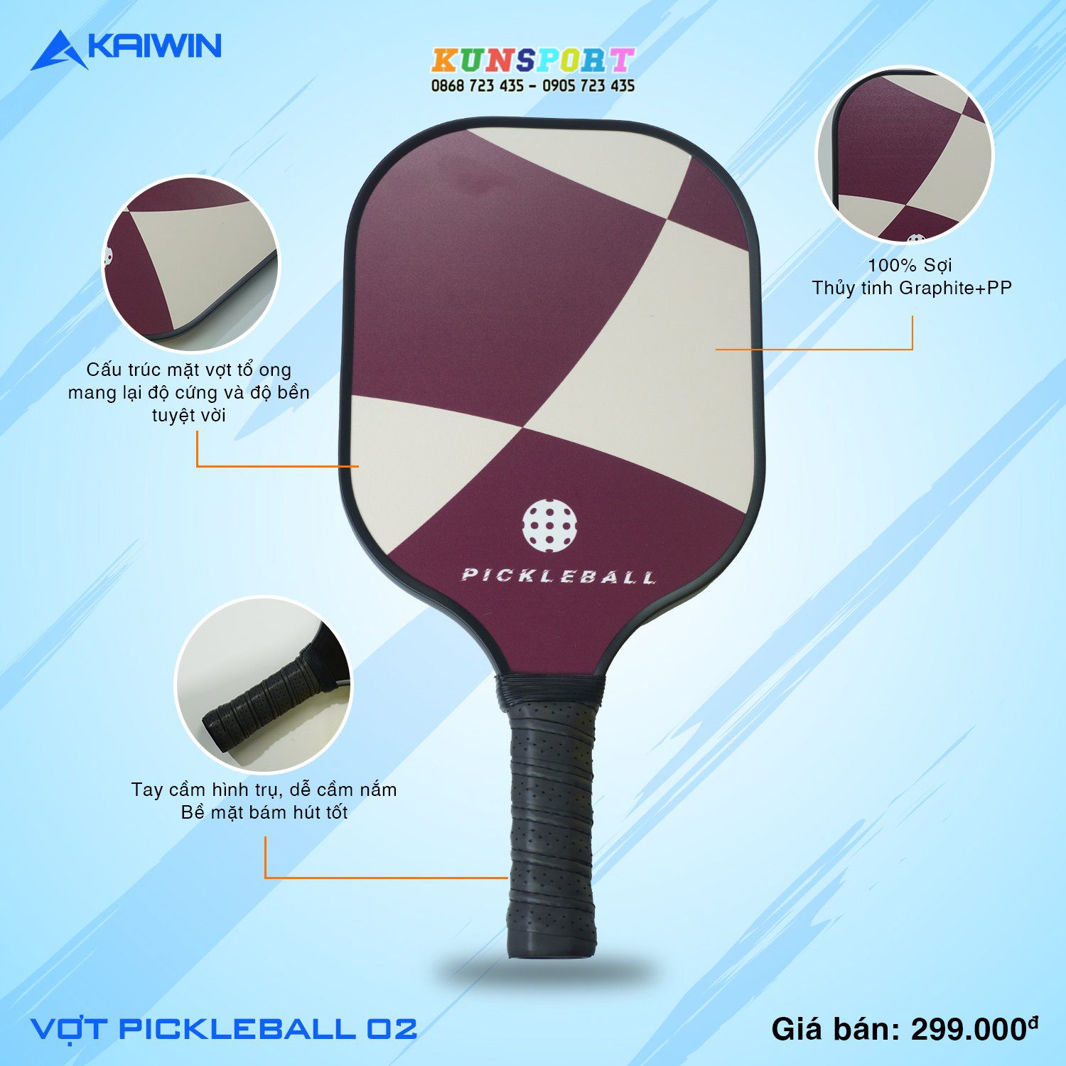  VỢT PICKLEBALL KAIWIN 02 