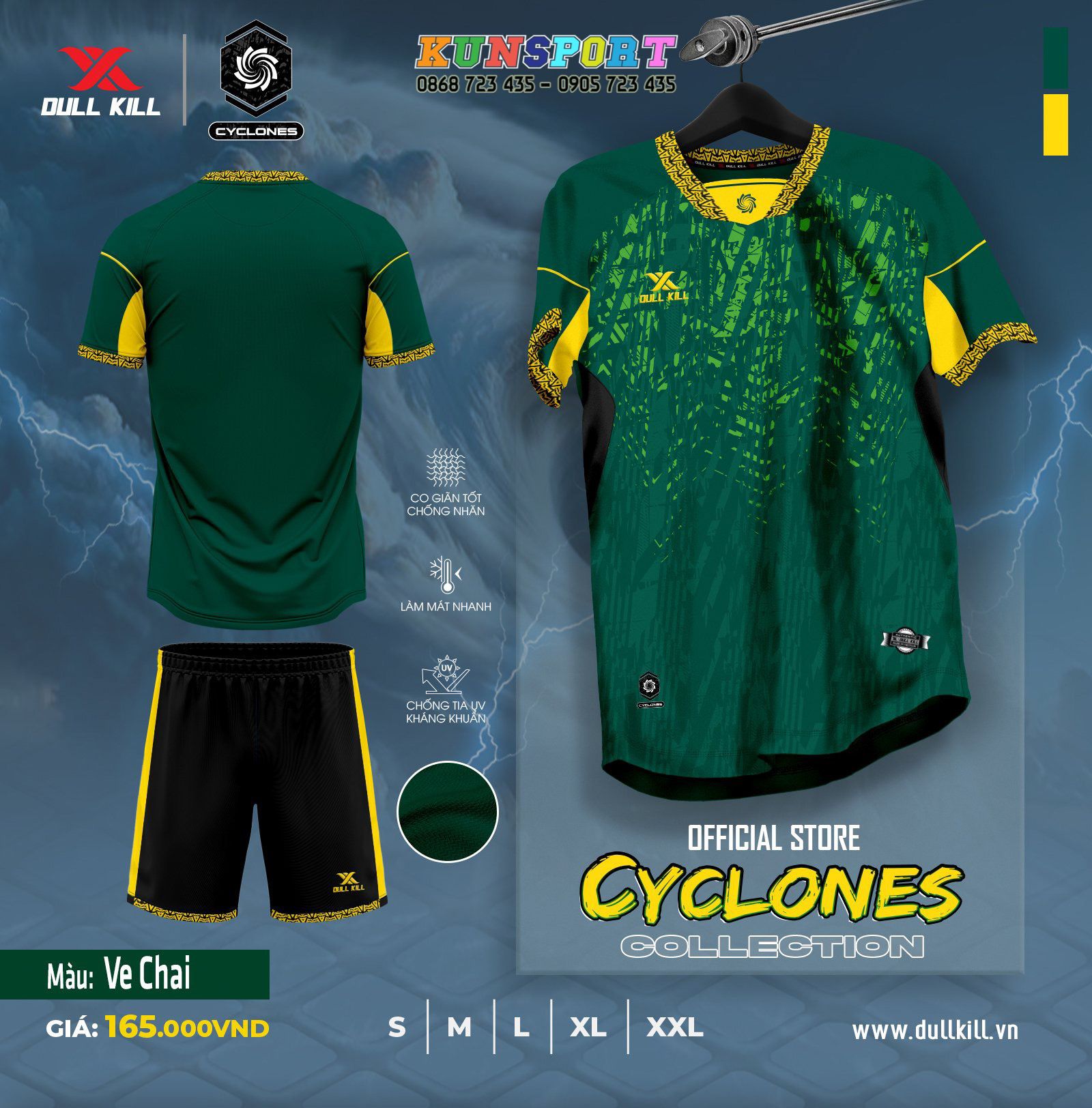  Bộ quần áo bóng đá DULLKILL CYCLONES 