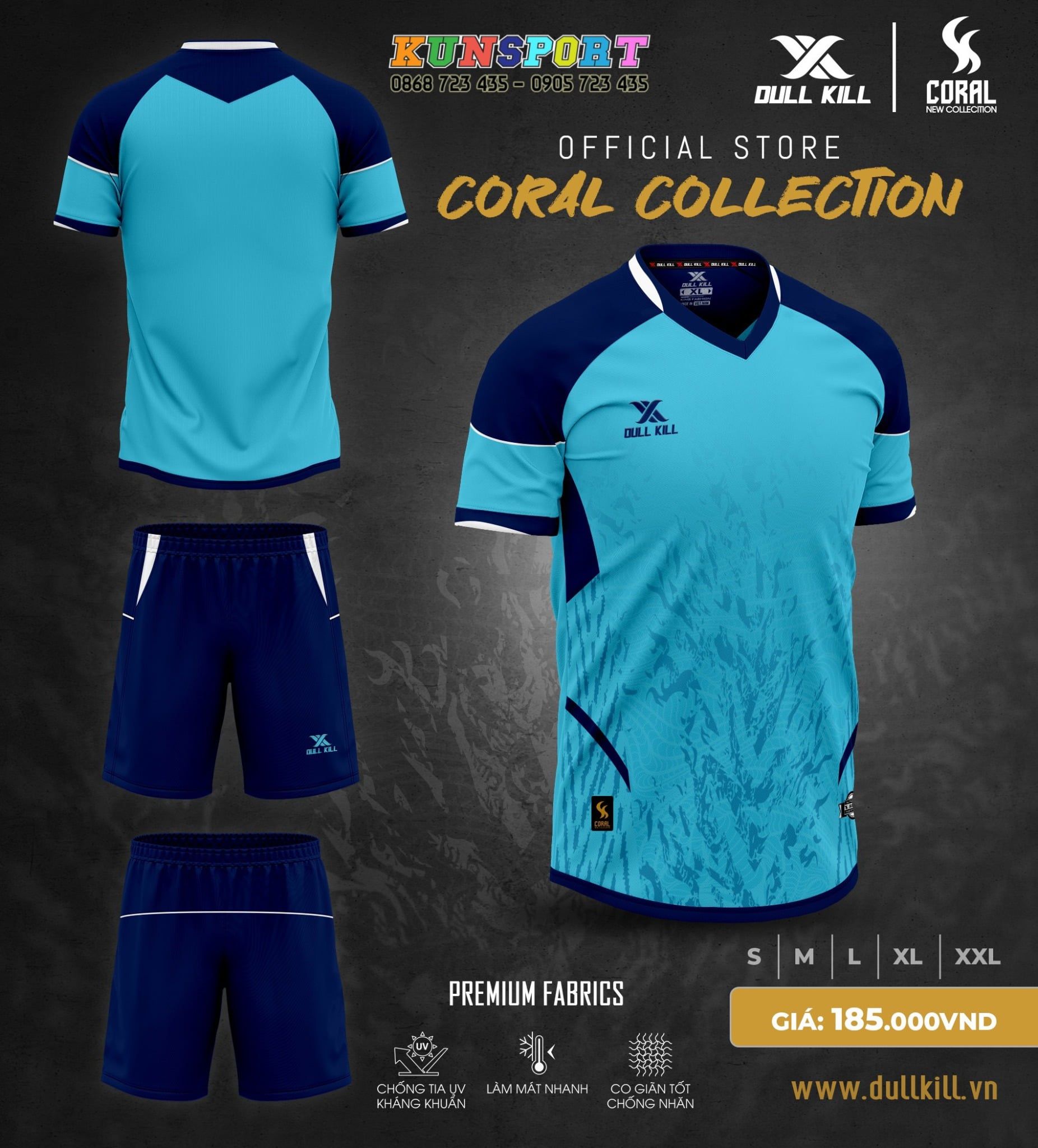  Bộ quần áo bóng đá DULLKILL CORAL 