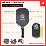  Bộ 2 vợt pickleball Jogarbola P-602 (kèm 4 bóng và túi đựng) 