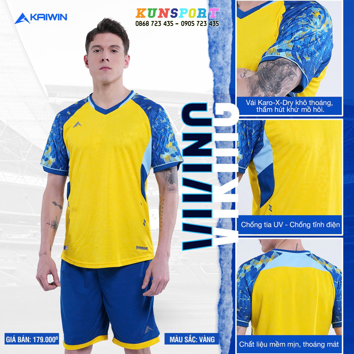  Bộ quần áo bóng đá KAIWIN VIKING 
