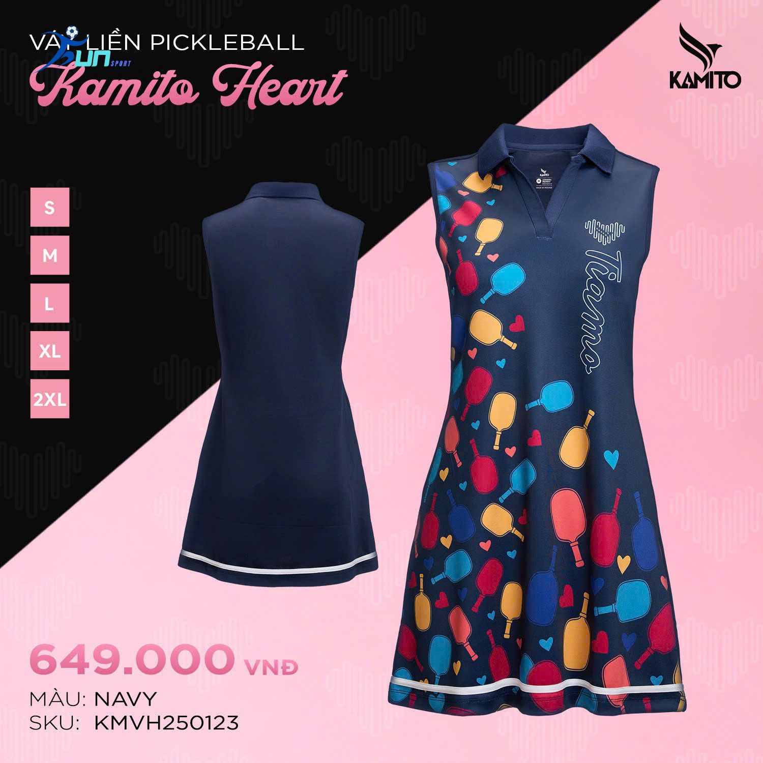  Váy liền Pickleball KAMITO HEART 