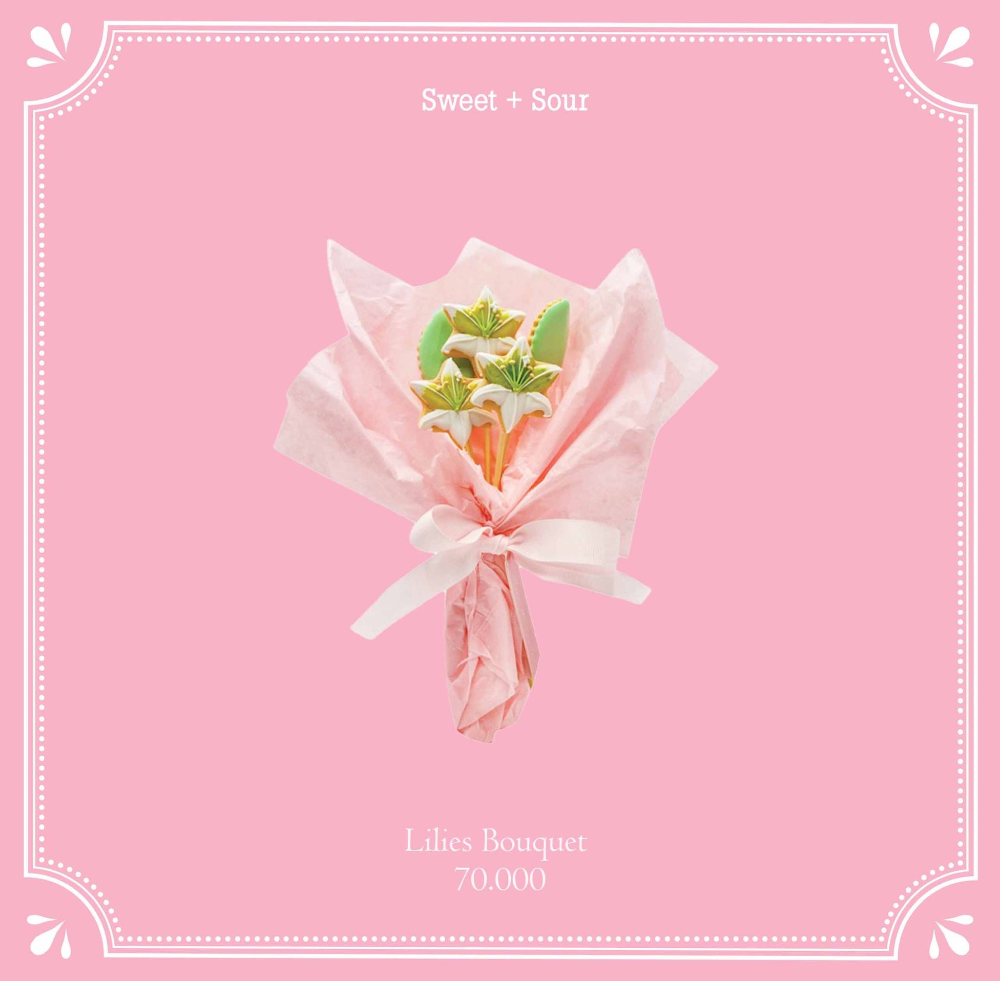  Lilies bouquet cookie 