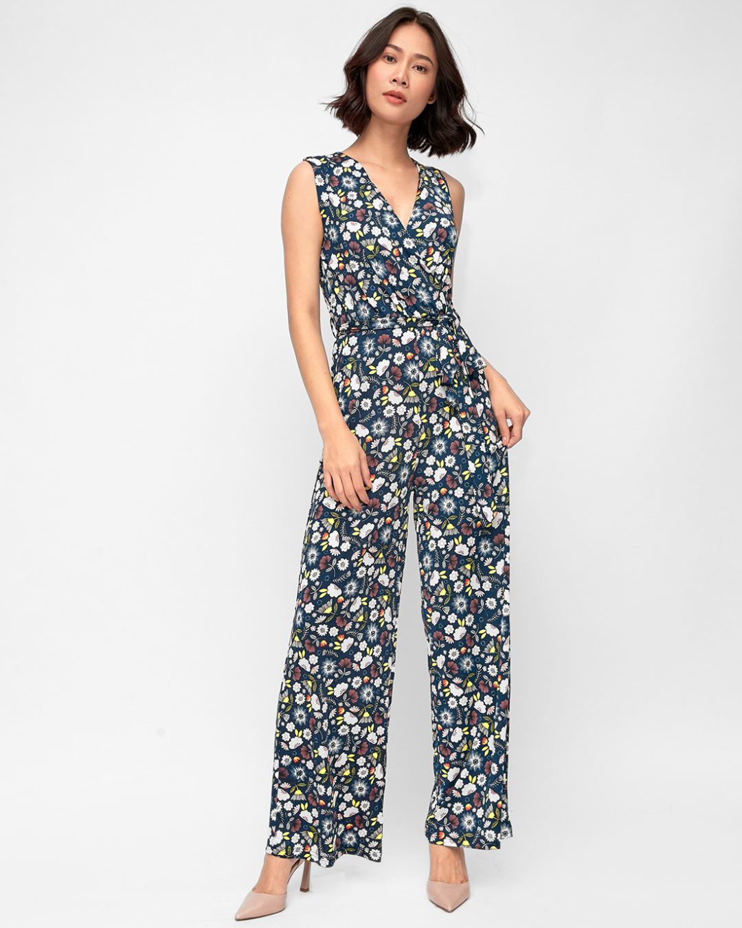 Jumpsuits Dài Họa Tiết  Hoa MD'M