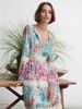 Đầm Maxi Tay Dài Phối Ren Cotton Luna Llena