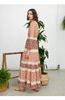 Đầm Maxi Tay Dài Phối Ren Cotton Luna Llena