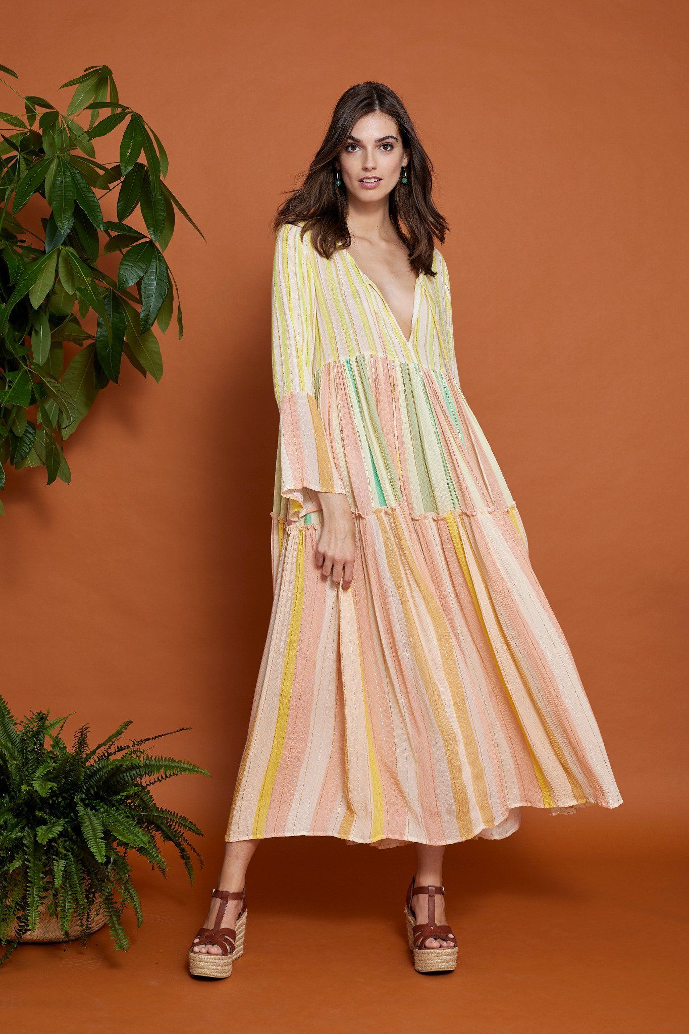 Maxi Ánh Kim Cotton Cao Cấp Luna Llena