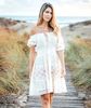 Đầm Trễ Vai Ánh Kim Cotton Isla Bonita