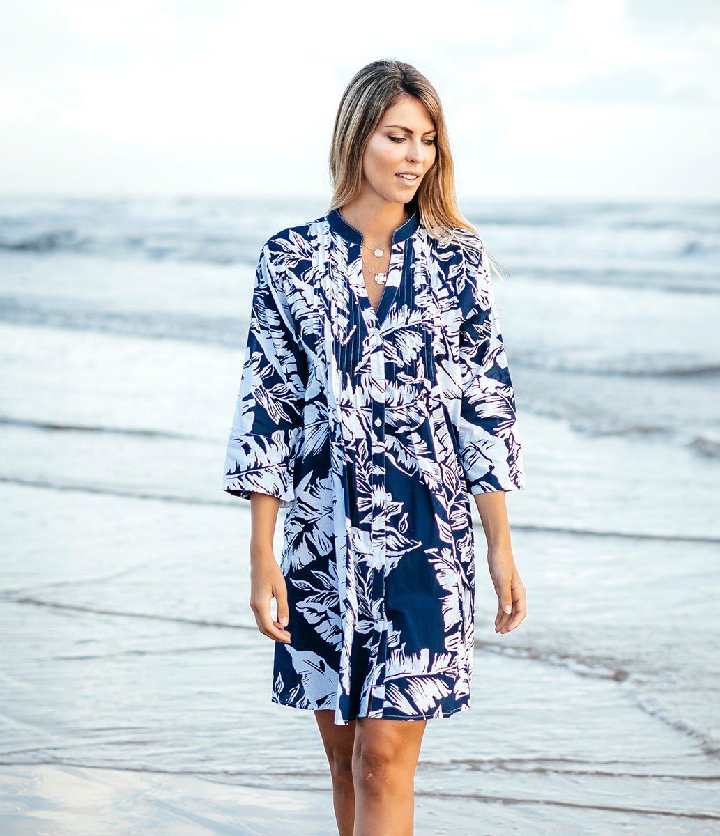 Đầm Suông Đính Hạt Cotton Isla Bonita