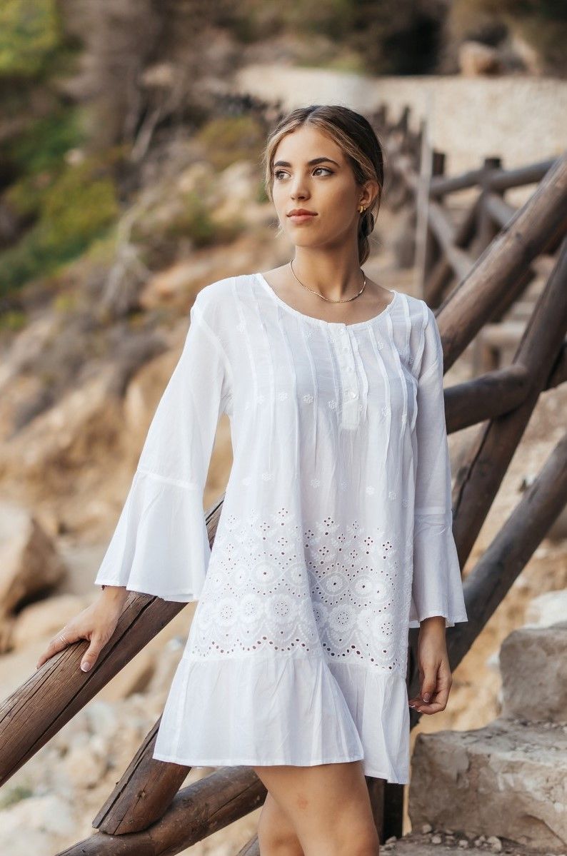 Áo Thêu Cotton Isla Bonita