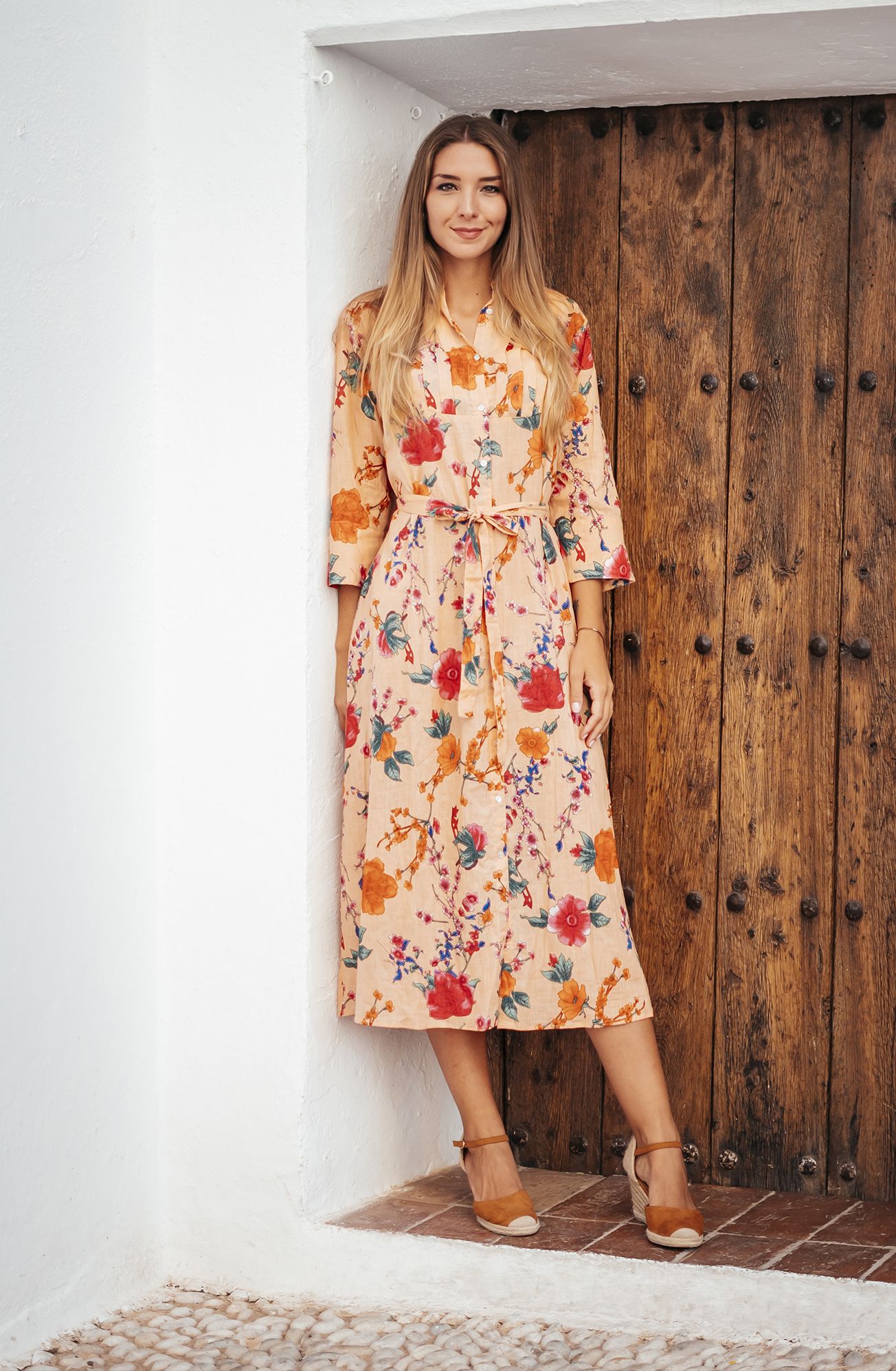 Đầm Midi Sơ Mi Cotton Isla Bonita