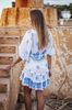 Đầm Trắng Thêu Cotton Isla Bonita
