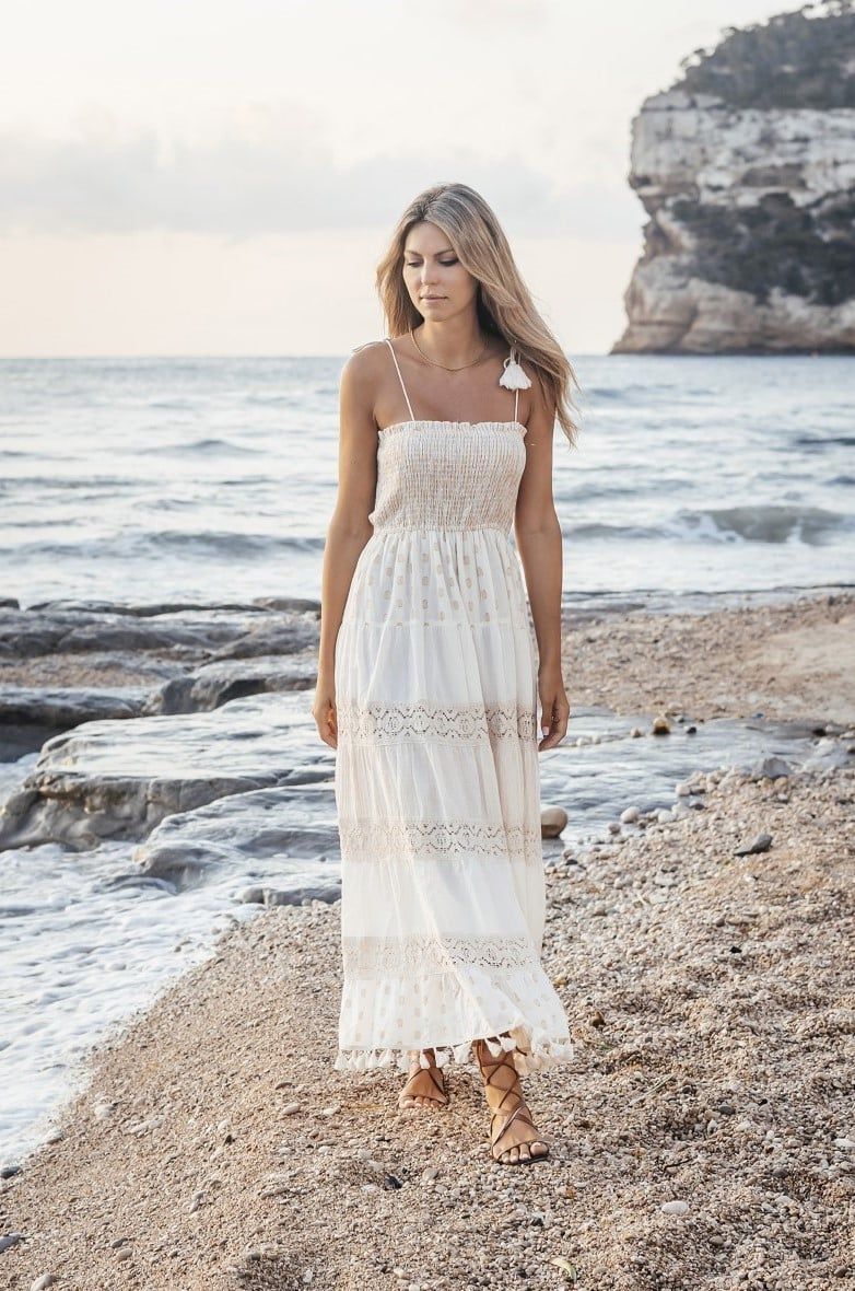 Maxi Cotton Ánh Kim Isla Bonita