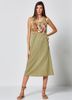 Đầm Midi Thêu Nổi Cotton VAN-DOS