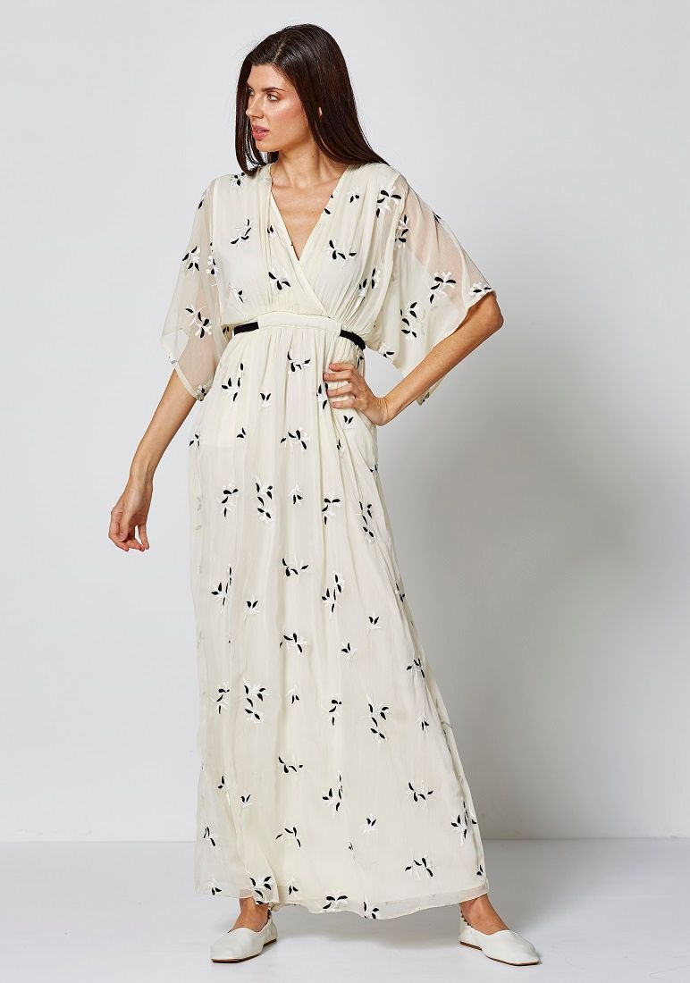 Đầm Maxi Trắng VAN-DOS