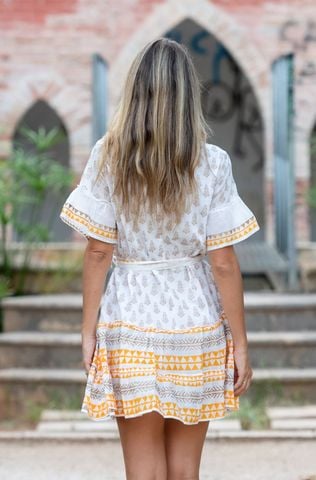  Đầm Cotton Vẽ Ánh Kim Isla Bonita 