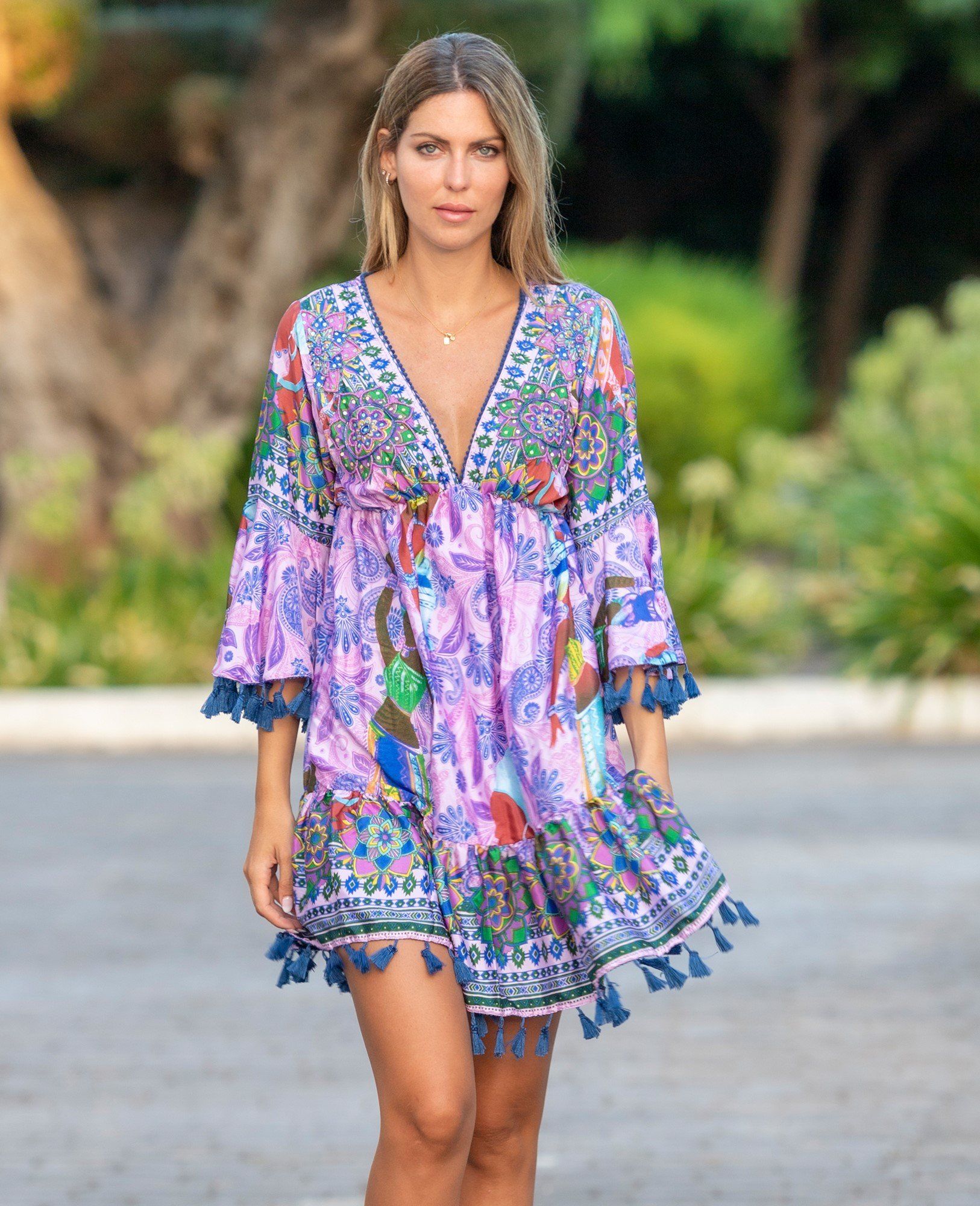 Đầm Boho Kết Cườm Isla Bonita