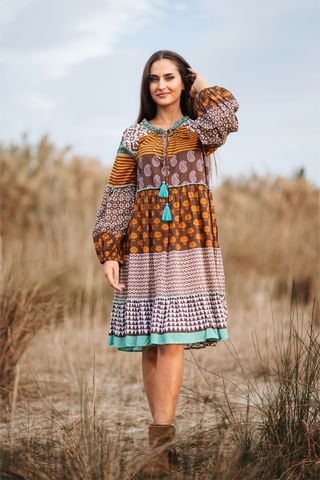  Đầm Boho Cotton Isla Bonita 