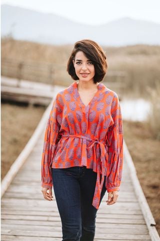  Áo Kiểu Dài Tay Cotton Isla Bonita 